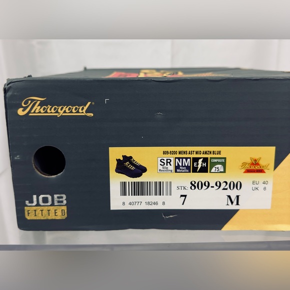 Thorogood Men’s Day One Safety AST Mid 809-9200 Blue/Black Size US 7/EU 40 NIB - Picture 13 of 14